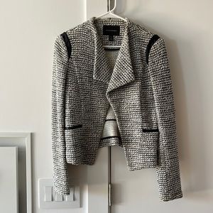 Woman’s Banana Republic Black and White Tweed Jacket